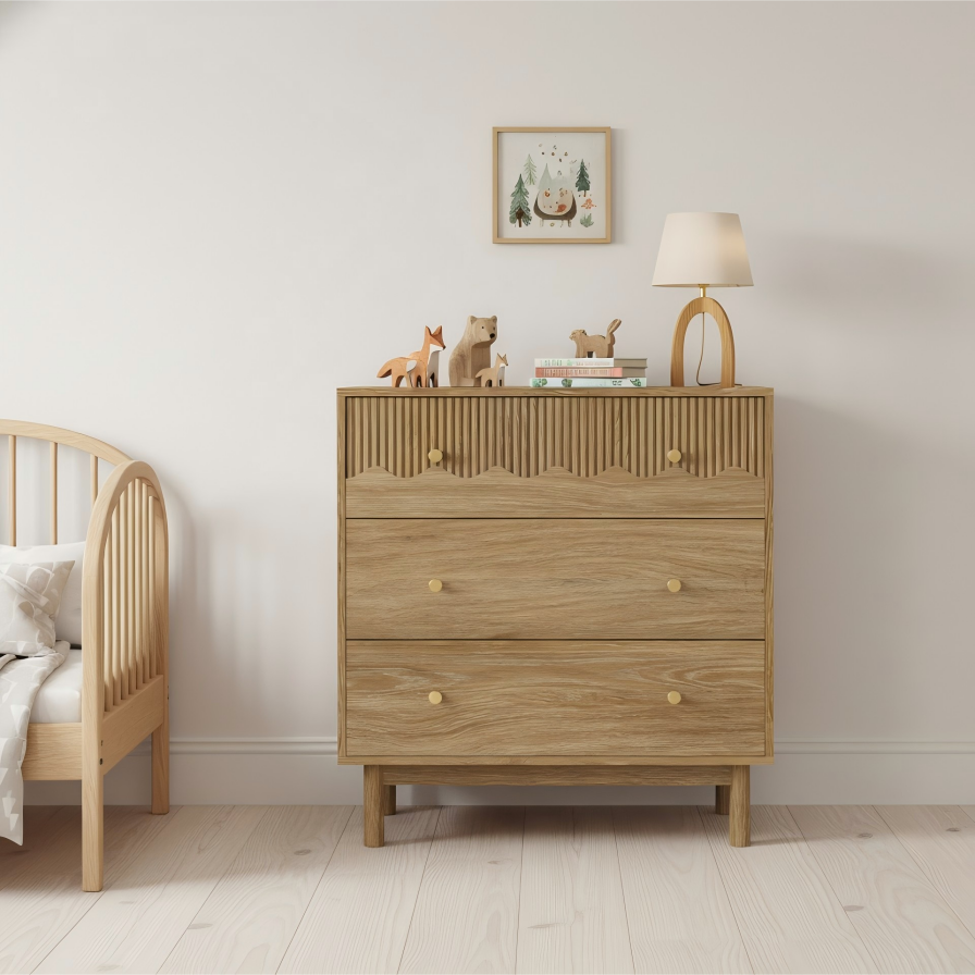 Calm Grain 3-Drawer Cabinet